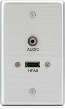 C2G Gang Wall Plate with HDMI and 3.5mm Stereo Pass-through