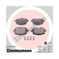 Zimmermann 24703.175.1 Bremsbelagsatz Scheibenbremse Hinterachse FüR Bmw
