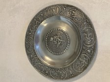 Zinnteller Wandteller Duplikat Eines Mittleralterlichen Kunstwerks 26cm Antik