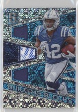 2018 Panini Spectra Building Blocks Neon Blue Prizm 25/50 Nyheim Hines #23 2a9