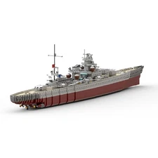HXtoy The Gneisenau Battleship 1:200 Scale Model 4694 Pcs Building Set Toy