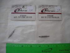 Lot of 2 DuraTrax DTXR1401 DTXR1409 Replacement Tip, Hex Slot, RC R/C Car Parts