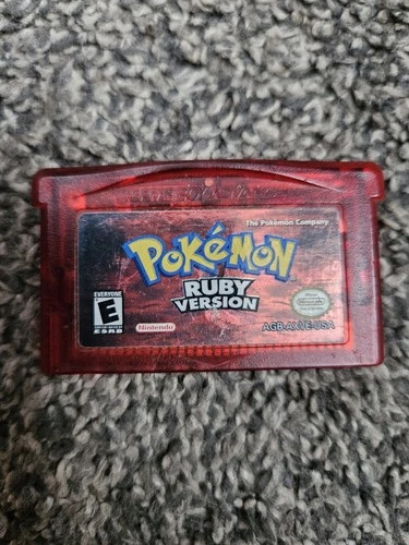 Pokemon Ruby GBA Authentic With Original Working Battery