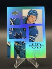 MACKLIN CELEBRINI REFRACTOR | 2025 Upper Deck Portraits | San Jose Sharks