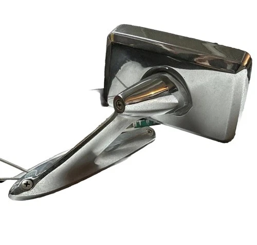 Vintage 1964 Ford Thunderbird OEM Long Base Chrome Rear View Mirror Drivers Door