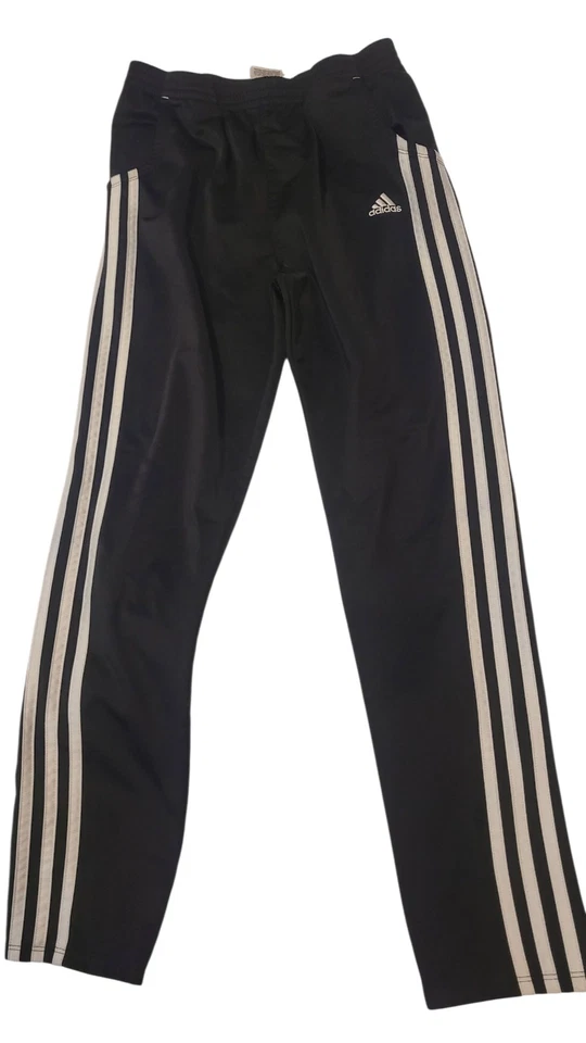 Pantalones de chándal Adidas para niños 14 rayas negras y blancas Foto 2 de 4