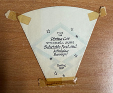 Old Paper Drinking Cup from the Reading Lines Crusader Train Railroad