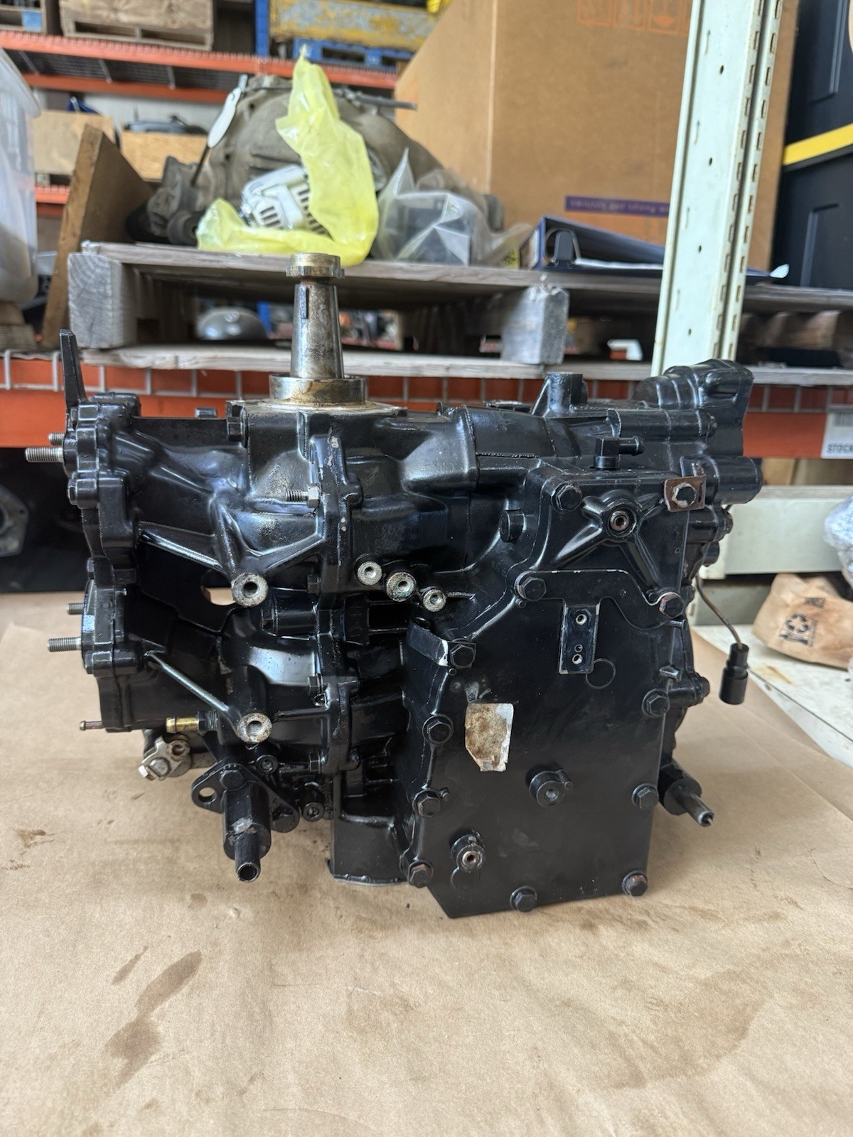 OEM 1996 EVINRUDE 48 HP 2 STROKE OUTBOARD POWERHEAD 145 PSI  PN# 0437342 (B-128)