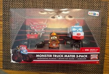 Disney Pixar CARS TOON Monster Truck Mater 3Pack Including Beanie Hat Mater RARE