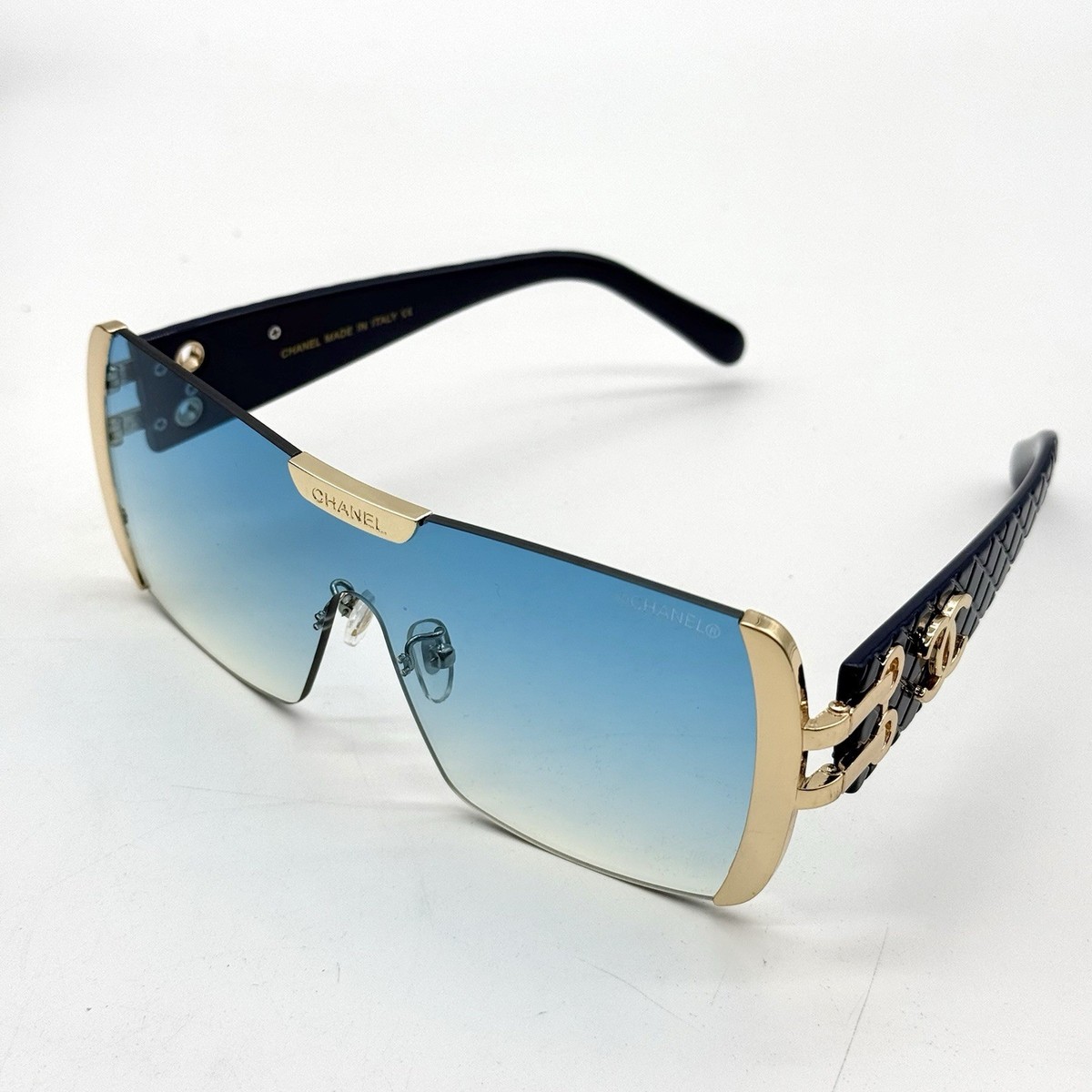 Women's Chanel Sunglasses Model X6099 Shield Style Blue