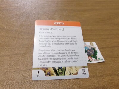 =HeroClix MARVEL SECRET INVASION Vendetta F003 Feat Card =
