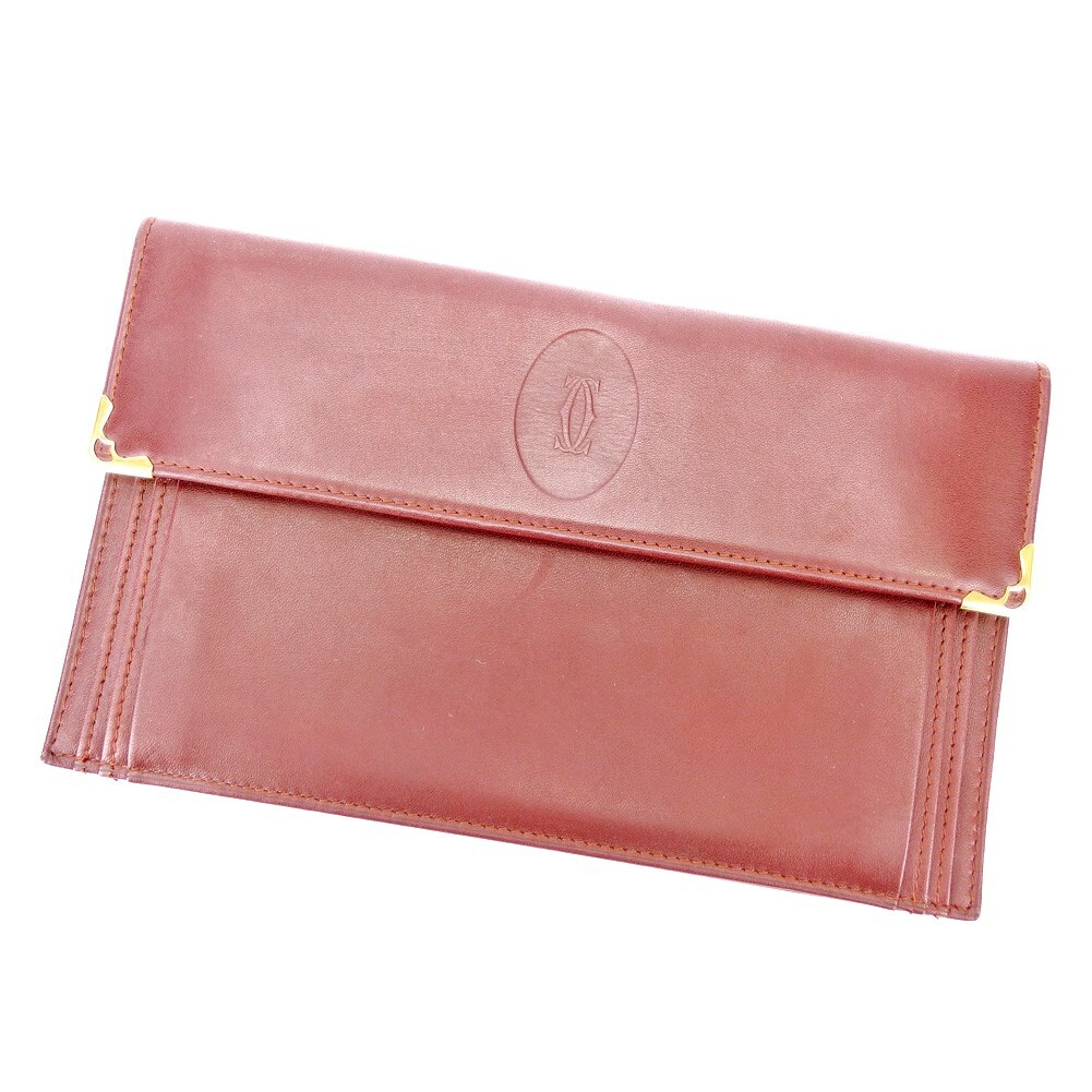 Cartier Travel Case Must Line Bordeaux Leather Authentic  Cartier Key case must line Bordeaux leather Authentic Used main image 0