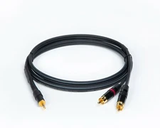 Mogami 2965, W2965  Stereo Mini Jack 3.5mm (1/8'') TRS to Dual RCA Plugs Cable.