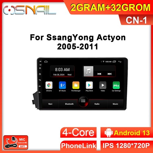 For Ssangyong Kyron/Actyon 2005-2011 Android Carplay Car Radio GPS Player Screen - Bild 25 von 28
