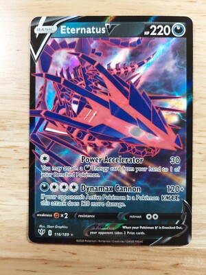 Pokemon Darkness Ablaze Ultra Rare Holo Eternatus V #116