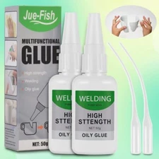 2PCS Multifunctional Glue Welding High-Strength Oily Super Uniglue Universal 50g