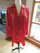 Vintage 80s 90s Victoria Secret Gold Label Geometric Night Gown Sleep Shirt M/L