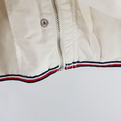 Tommy Hilfiger Windbreaker Jacket Womens Size S/P White Hooded Lightweight Logo - Picture 14 of 17