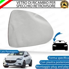 SPECCHIETTO OPEL CORSA E VETRO SPECCHIO RETROVISORE DESTRO TERMICO