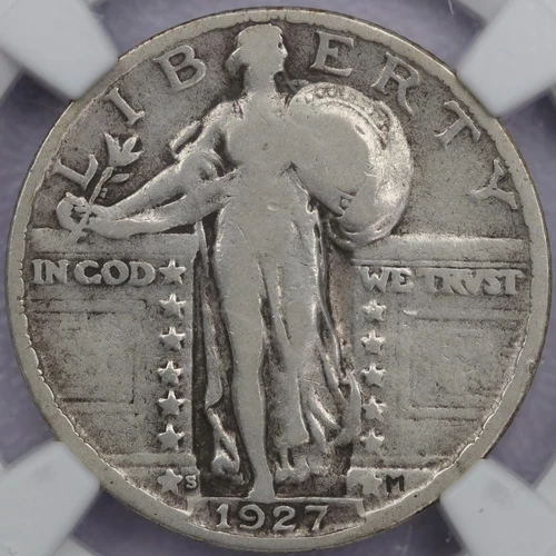 1927-S 25c Standing Liberty Quarter - NGC VG 8