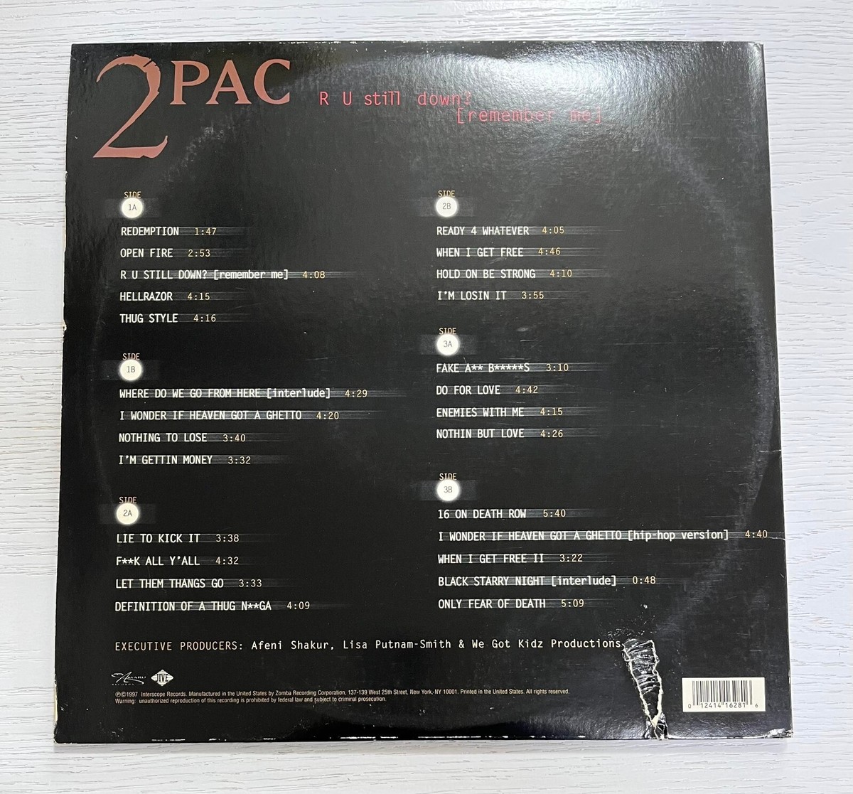 2PAC R U Still Down 3LP UK盤 HIP195