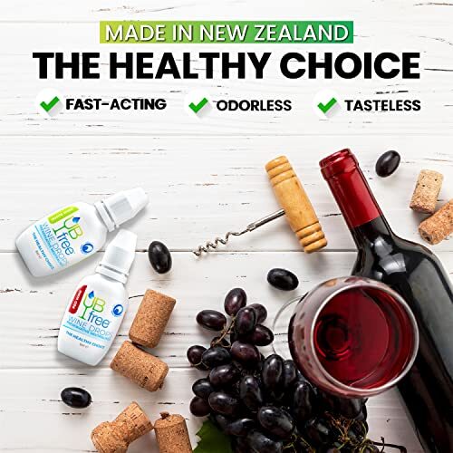 UBfree Wine Drops - 2pk Red & White - Removes Sulfites and Histamines from Re... - Bild 7 von 7