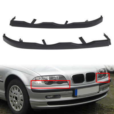 2xFront Bumper Headlight Lower Molding Trim For BMW 3 Series E46 4Door 1997-2005