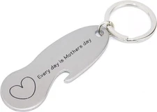 Mothers Day Gift | Shopping Cart Coin Key chain Quarter Holder Key Ring