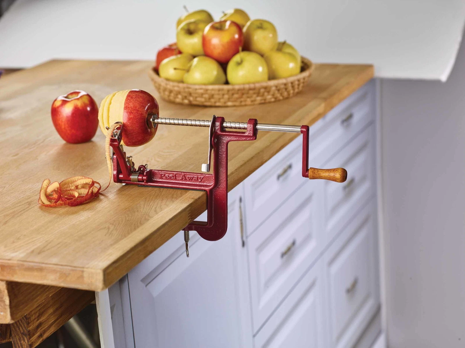Fox Run Apple Peeling Machine with Clamp-On Base, Corer and Slicer, Stainless