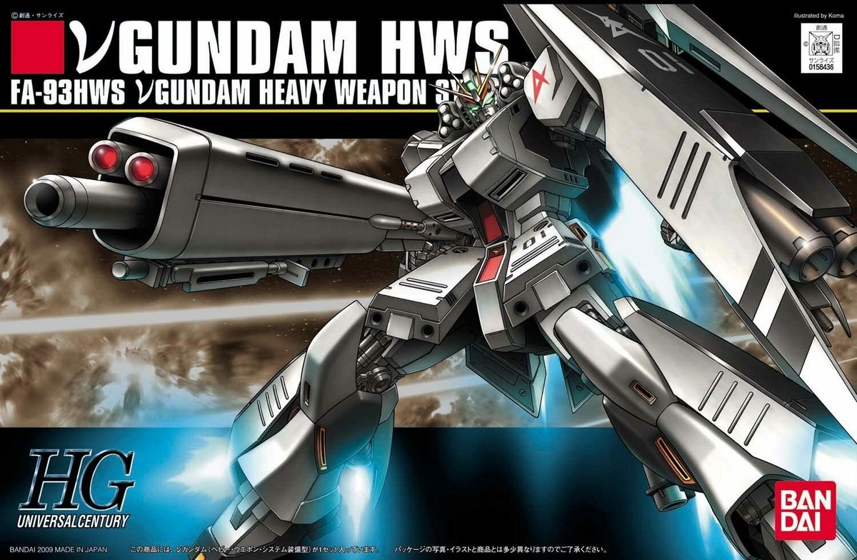 Gunpla 1/144 BANDAI Gundam HGUC FA-93HWS vGundam Heavy Weapon