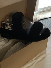 Women's Shoes UGG OH YEAH SLIDE Sheepskin SZ 7 New Sandals 1107953 SOFT AMETHYST