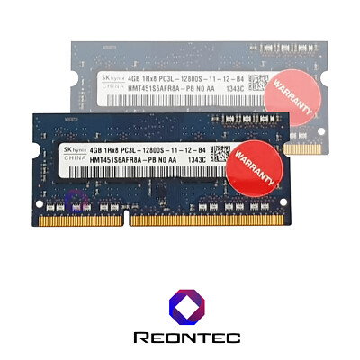 4GB LAPTOP RAM SK hynix PC3L-12800S DDR3L HMT451S6AFR8A-PB 1Rx8 Arbeitsspeicher