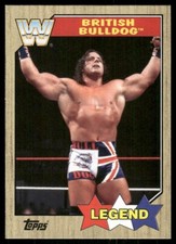 2017 Topps Heritage WWE #72 The British Bulldog wrestling card