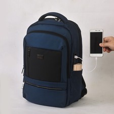 Unisex Large Backpack Anti Thief USB Laptop Waterproof Travel Bags Rucksack