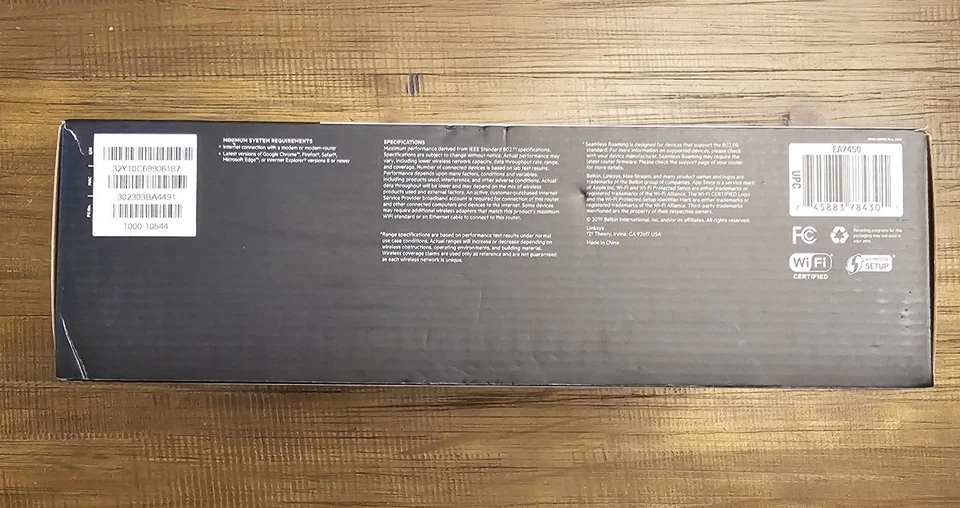 NEW IN BOX Linksys AC1900 Dual Band Wireless and Ethernet Router Black (EA7450) - Image 4 of 4