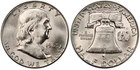 1963 FRANKLIN HALF DOLLAR UNC - BLAST WHITE GEM BU UNCIRCULATED FROM ORIG. ROLL!