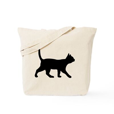 CafePress Cat Natural Canvas Tote Bag, Cloth Shopping Bag (307953793)