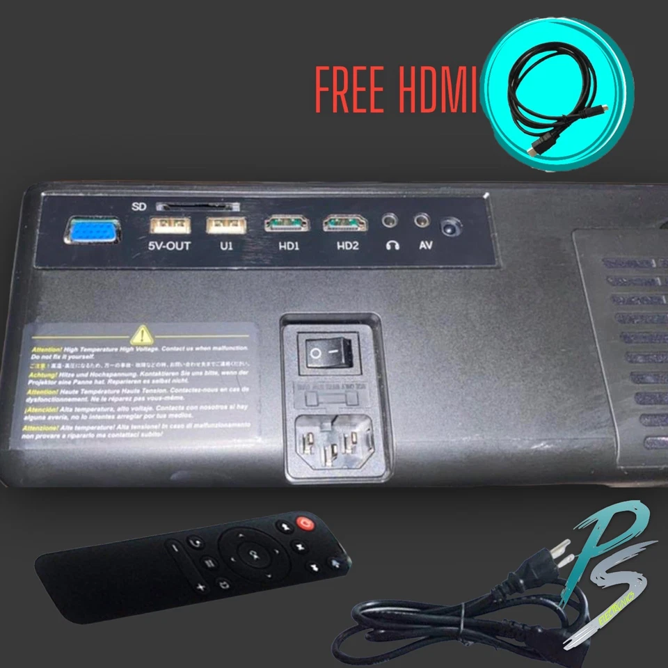 Artlii Energon 1 Full HD LED 1080P Dolby HiFi Stereo Home Theater Projector - Image 2 of 4