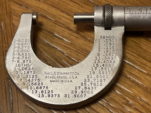 Posten (3) Mikrometer Starrett Tools 436-2, 440-A, 230 gebraucht ohne Kartons - Bild 12 von 13