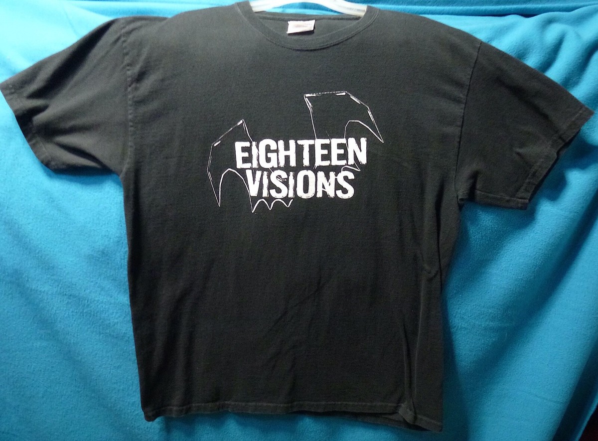 EIGHTEEN VISIONS Tシャツ XL VERY RARE Eighteen Visions Band Music Concert Festival Metal Large