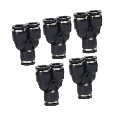 LOKOCAR Push to Connect 3/8" OD Nylon Air Line Quick Release Pneumatic Fittings 5Pc
