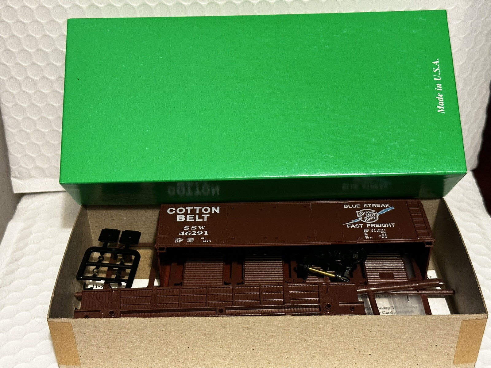 BOWSER ENGLISH'S MODEL RAILROAD SUPPLY HO 40'DOUBLE DOOR COTTON BELT 3