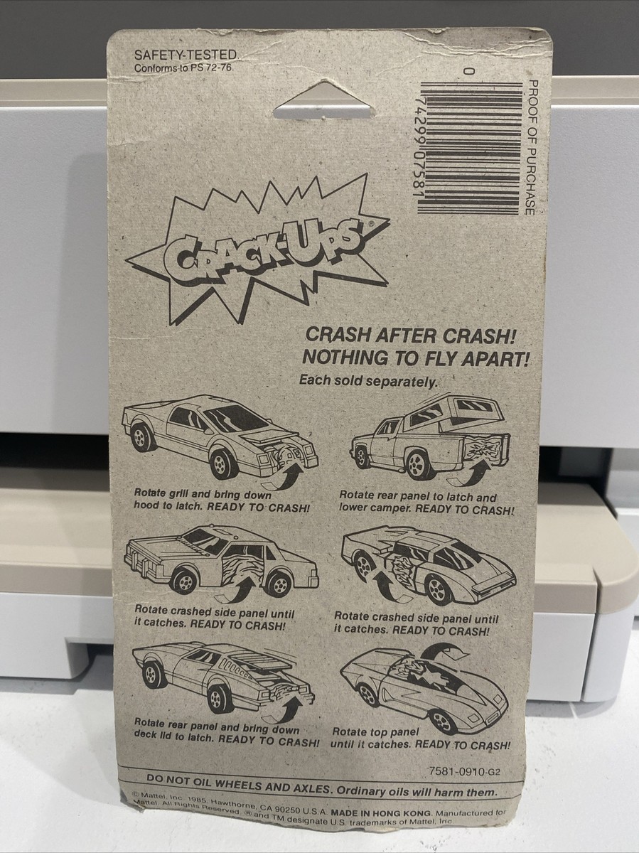 フル FACTORY SEALED NIB Hot Wheels 1985 Crack Ups #7581 Bumper