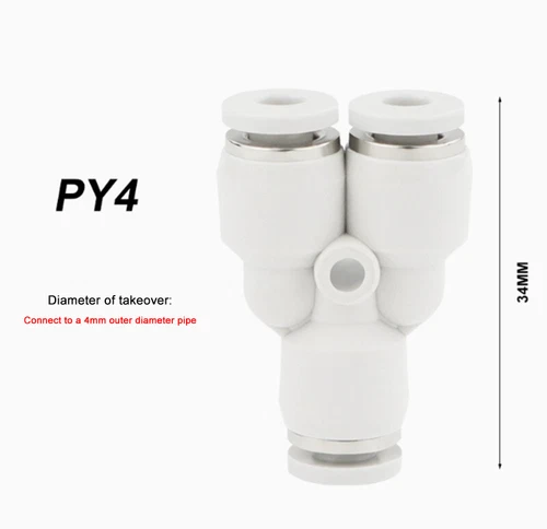 PU/PY/PE Series Tracheal Connector Outer Diameter 4/6/8-16MM For PU/Nylon Hose - Picture 24 of 45