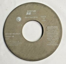 Norton Grinding Wheel 11/14 MAX 7640 RPM 3SG100-VB-X457C NEW .531" GRIT B7.1