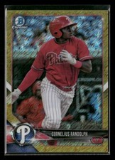 2018 Bowman Cornelius Randolph Chrome Prospects Gold Shimmer Refractor #/50