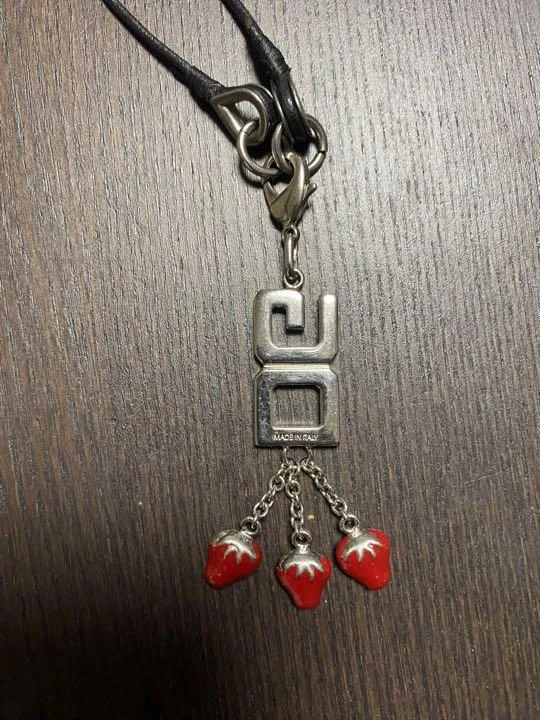 Dolce & Gabbana Hombre Collar Fresa Unisex Correa Cuero Lujo Informal Usado Foto 3 de 4