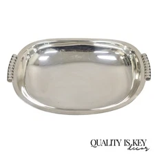 Mid Century Danish Modern Cohr Alta EPNS 32362 Silver Plated Serving Bowl Dish