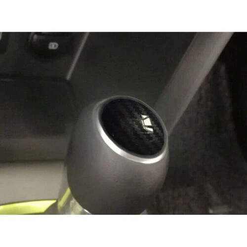 Cubierta de perilla de cambio de marchas para consola de fibra de carbono para Hyundai Kona 2018-2022 Foto 3 de 4