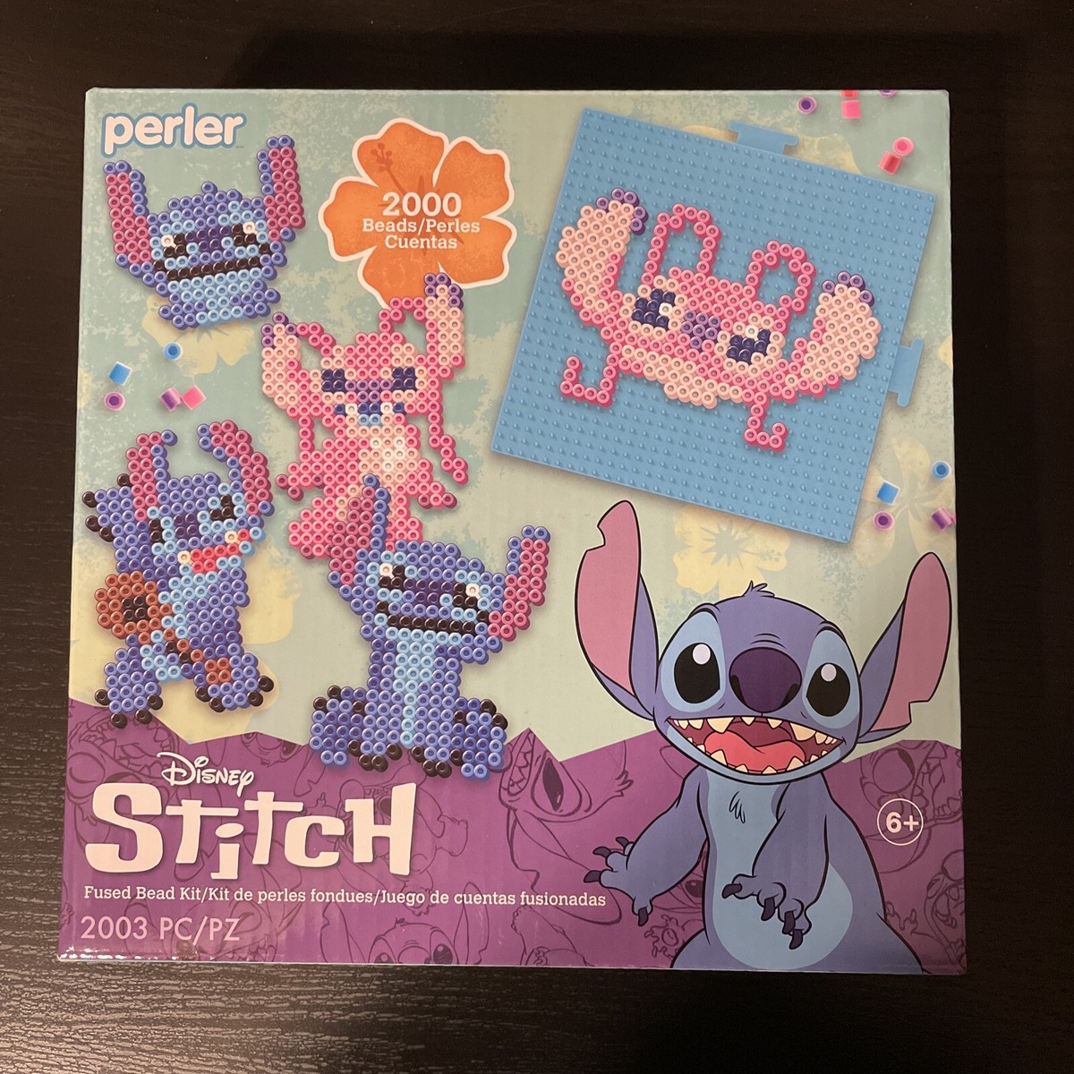 Perler Disney Stitch Fused Bead Kit 2000+ Beads New In Box